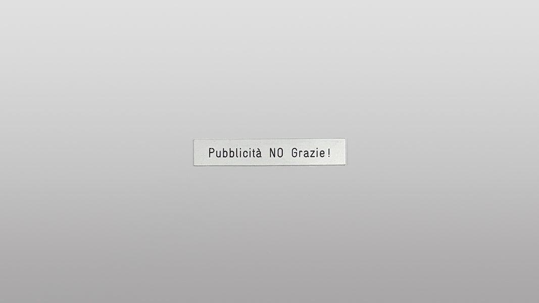 Wechselschild "Bitte keine Werbung!"